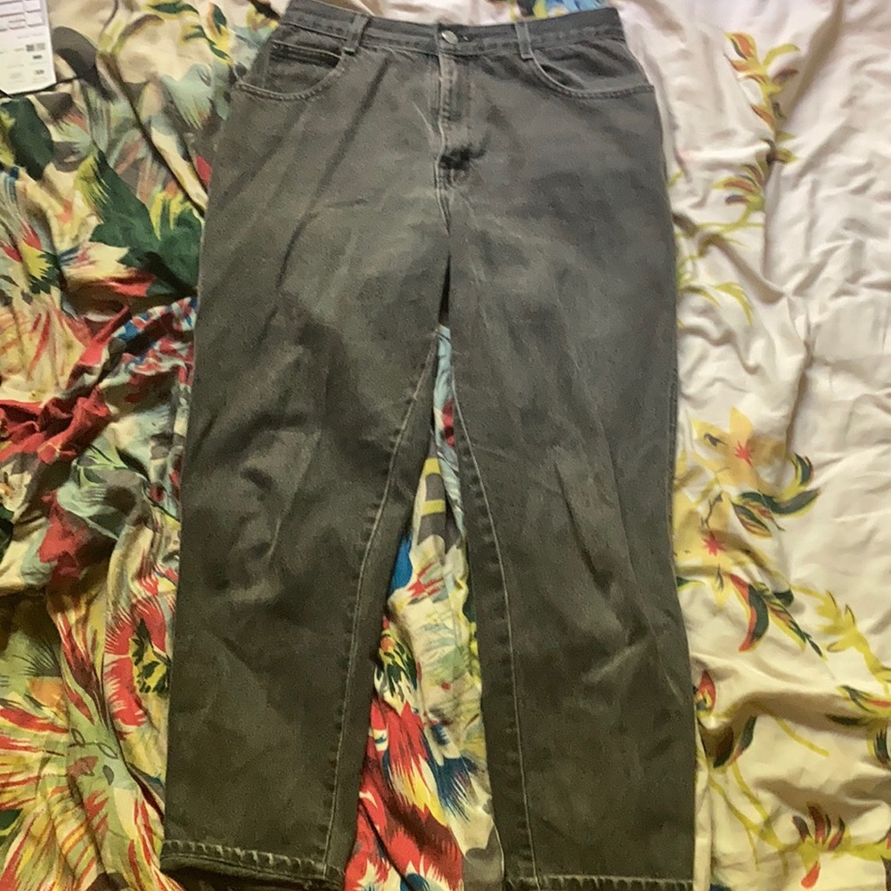 Vintage faded black boyfriend mom jeans
